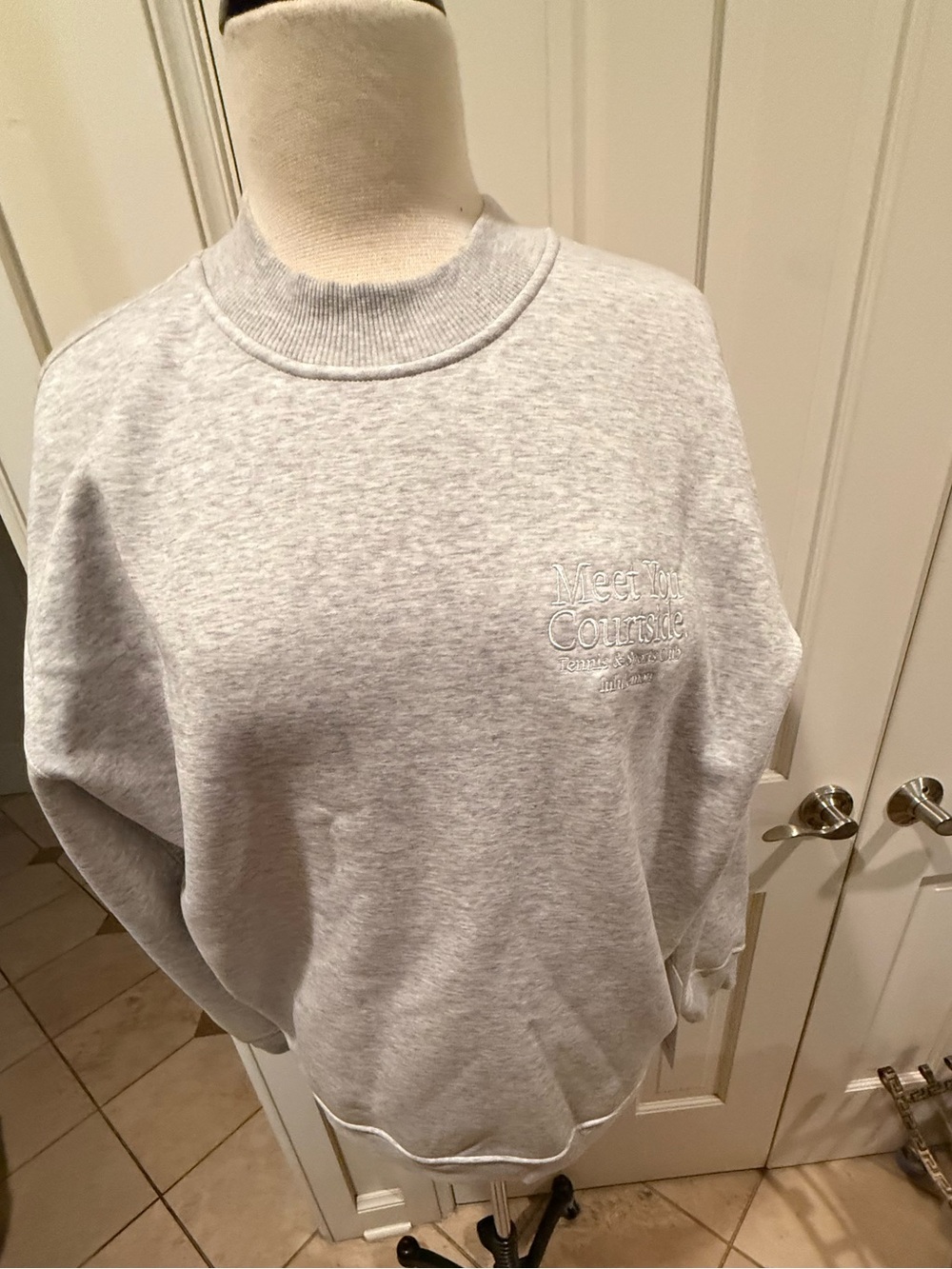 NWT Lululemon Meet You Courtside Big Cozy Oversized Tennis Pullover Gray Medium